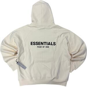 NEW Fear of God Essentials Hoodie Cream SS21 Size L